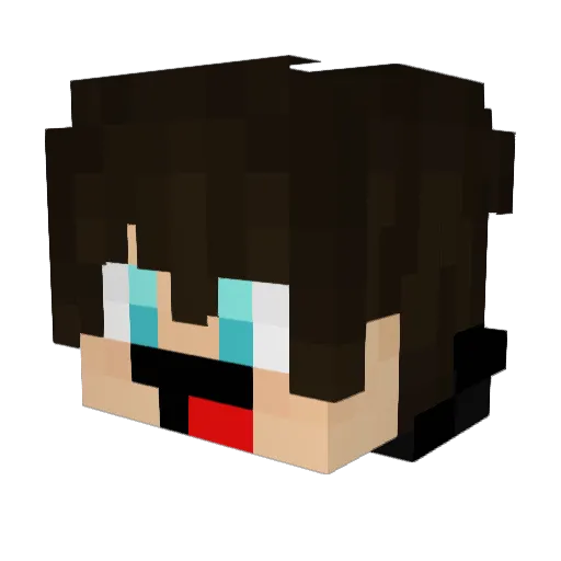 Jescar20 Minecraft avatar head, 3D render
