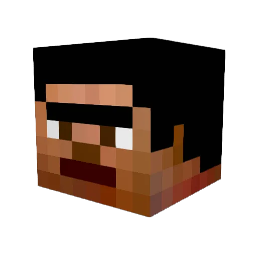 Jesnen Minecraft avatar head, 3D render