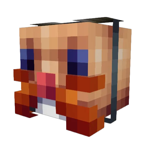 Jespert04 Minecraft avatar head, 3D render