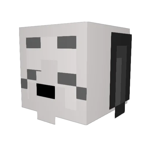 Jess2386 Minecraft avatar head, 3D render
