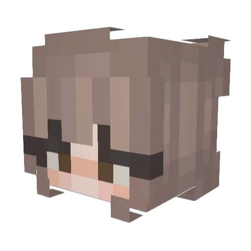 Jess9877 Minecraft avatar head, 3D render
