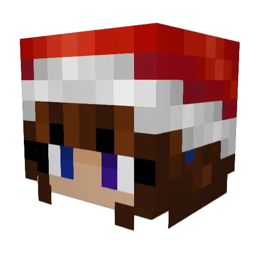 JessAflame Minecraft avatar head, 3D render