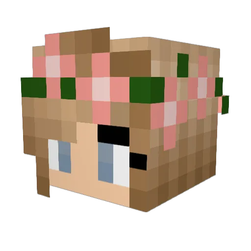 JessGoodie Minecraft avatar head, 3D render