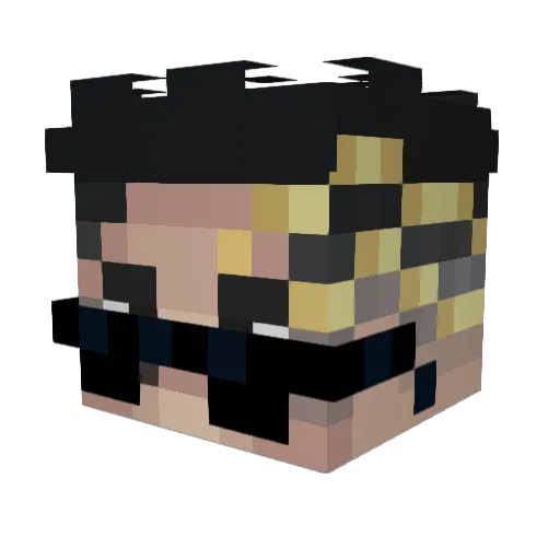 JessGurb Minecraft avatar head, 3D render