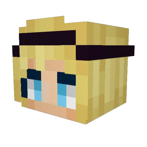 JessLindsay Minecraft avatar head, 3D render