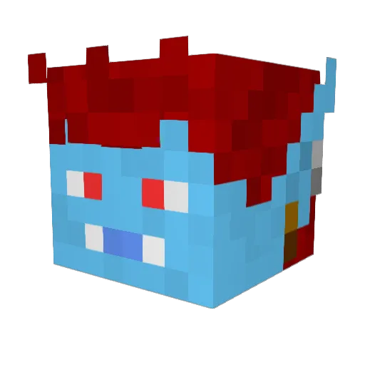 JessMcB Minecraft avatar head, 3D render