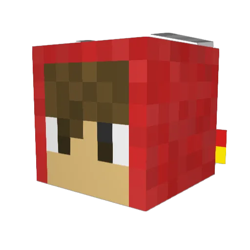 JessTB17 Minecraft avatar head, 3D render