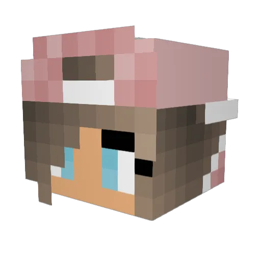 JessTMP Minecraft avatar head, 3D render