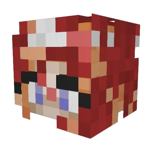 JessThriller100 Minecraft avatar head, 3D render