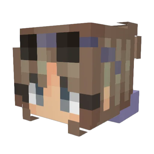 JessTiger123 Minecraft avatar head, 3D render