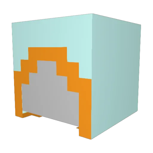 JessTom Minecraft avatar head, 3D render