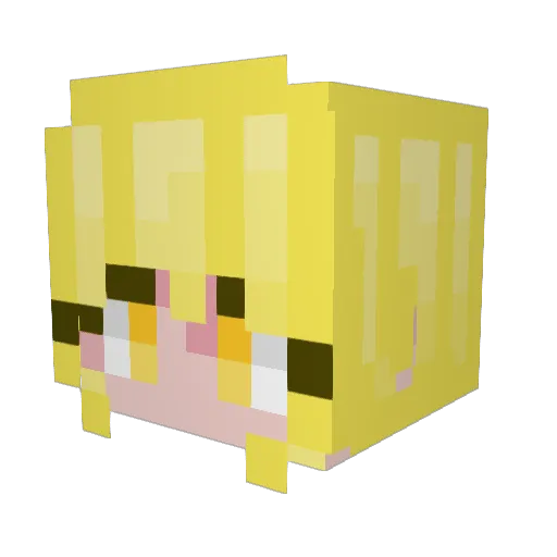 Minecraft-Avatar von Jess_76507: Kopf als 3D-Render