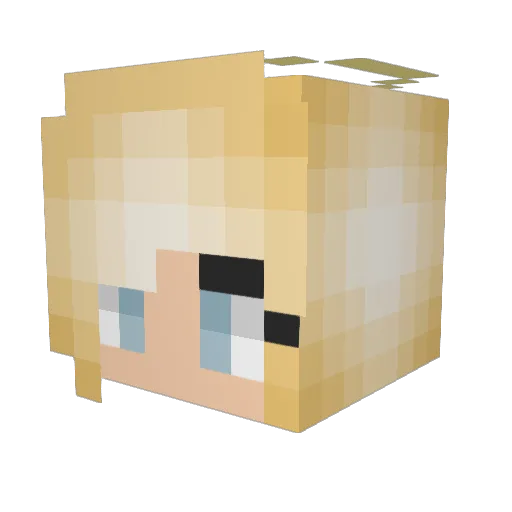 Jess_Layla Minecraft avatar head, 3D render