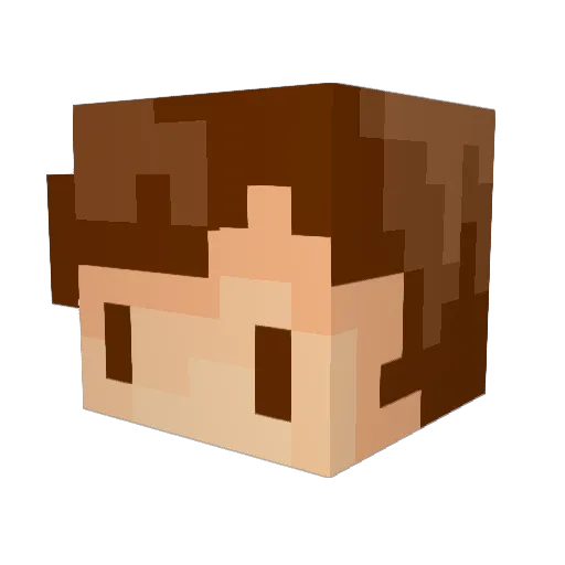 Jess_P4 Minecraft avatar head, 3D render