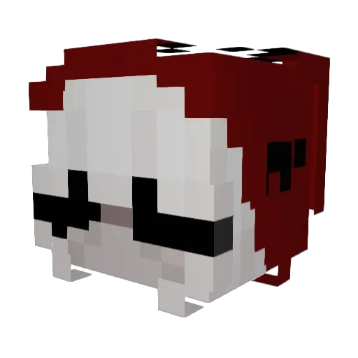 Jess_Pxoxo Minecraft avatar head, 3D render