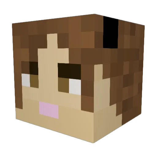 JessaKerr Minecraft avatar head, 3D render