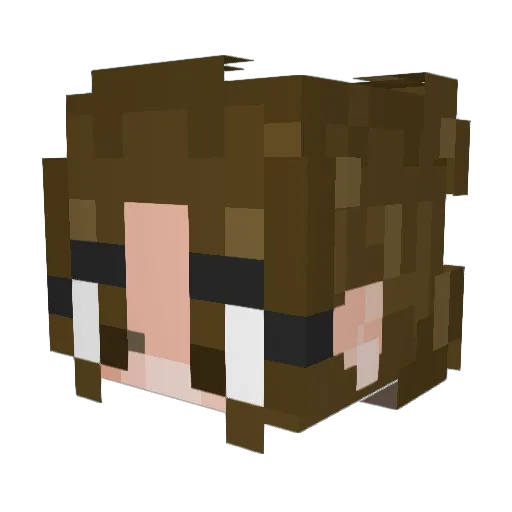 Jessabi Minecraft avatar head, 3D render