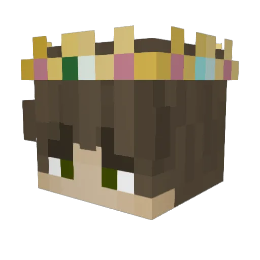 Jesse050 Minecraft avatar head, 3D render