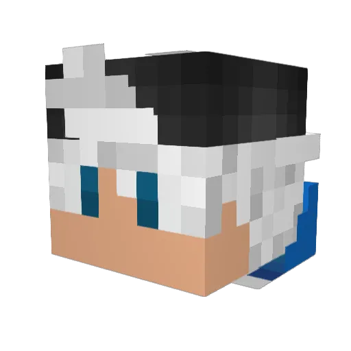 Jesse15 Minecraft avatar head, 3D render