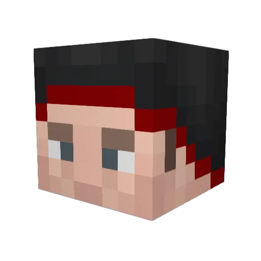 Jesse61 Minecraft avatar head, 3D render