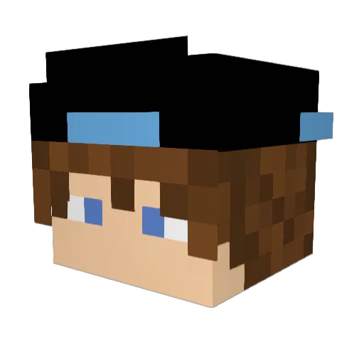 Jesse8511 Minecraft avatar head, 3D render