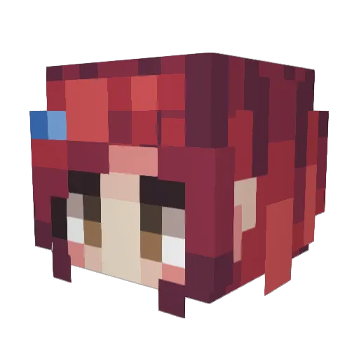 JesseDaBestest Minecraft avatar head, 3D render