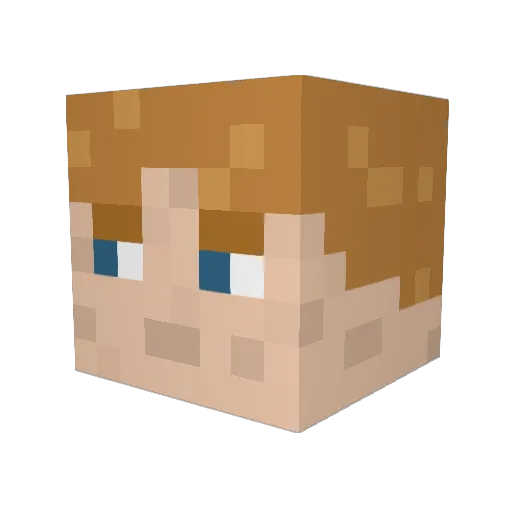 JesseGamer321 Minecraft avatar head, 3D render