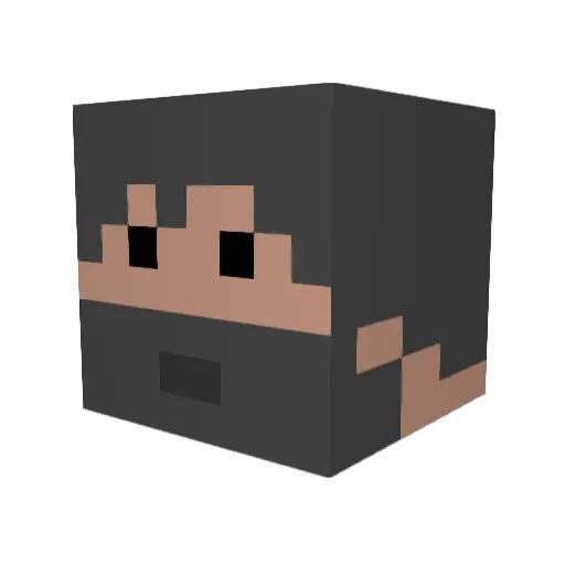 JesseJal Minecraft avatar head, 3D render