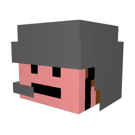 JesseJetter Minecraft avatar head, 3D render