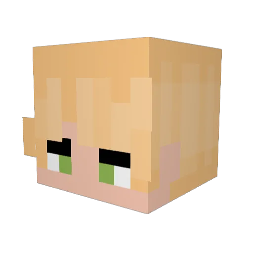 JesseLikesJazz_ Minecraft avatar head, 3D render