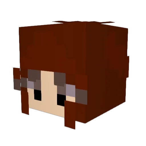 JesseMG2 Minecraft avatar head, 3D render