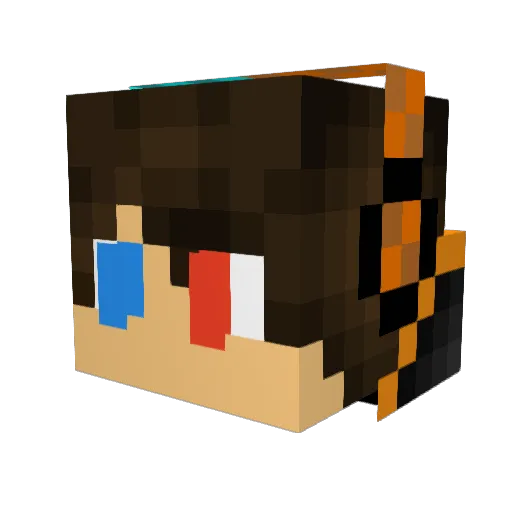 JesseSeq Minecraft avatar head, 3D render