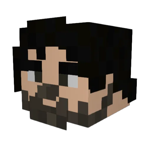 JesseSpalek Minecraft avatar head, 3D render