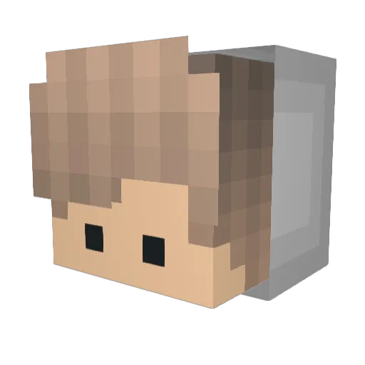 JesseVi Minecraft avatar head, 3D render