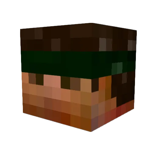Jesse_Green Minecraft avatar head, 3D render