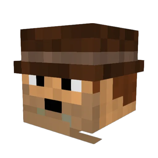 Jesse_Jaimz Minecraft avatar head, 3D render