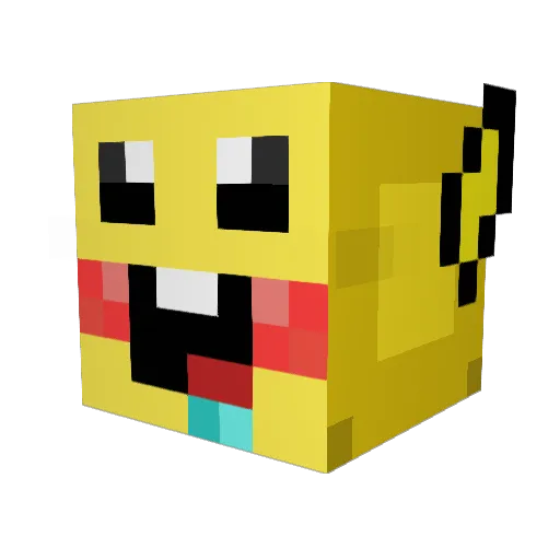 Jessebes Minecraft avatar head, 3D render