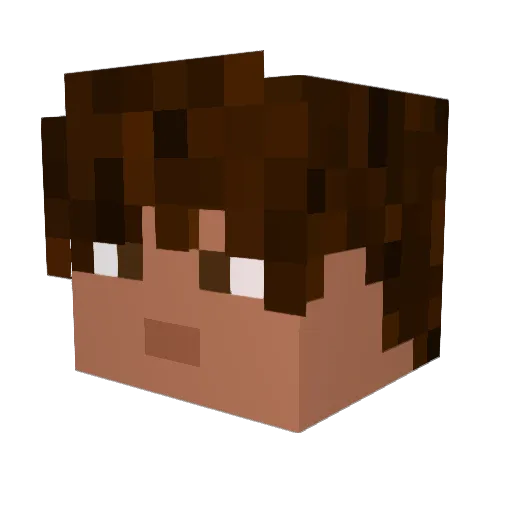 Jessedragon26 Minecraft avatar head, 3D render