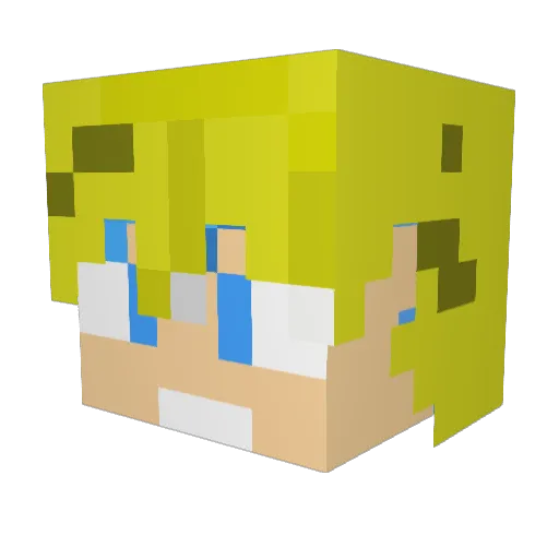 Jessee63 Minecraft avatar head, 3D render