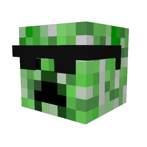 Jesseminator737 Minecraft avatar head, 3D render