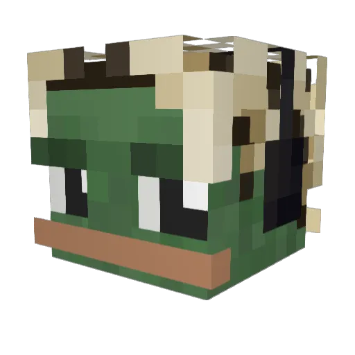 Jessheim Minecraft avatar head, 3D render