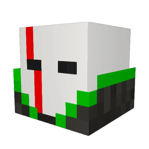 JessiMG Minecraft avatar head, 3D render