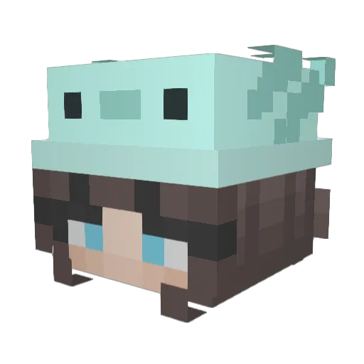 Jessi_Spiky Minecraft avatar head, 3D render