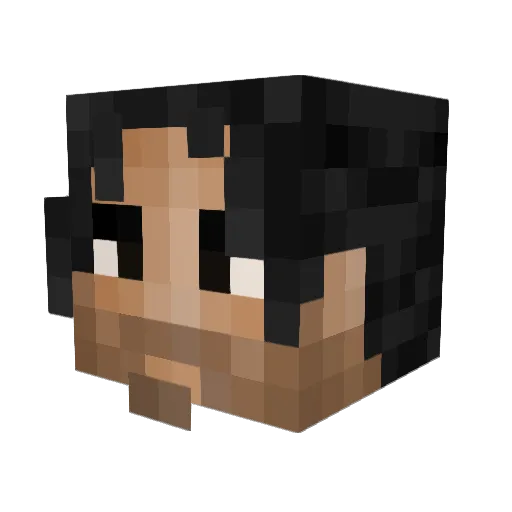 Jessica338 Minecraft avatar head, 3D render