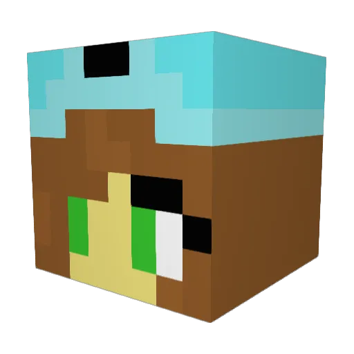 JessicaCookie Minecraft avatar head, 3D render