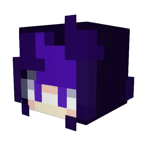 JessicaGPT Minecraft avatar head, 3D render