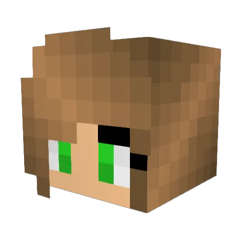 JessicaVeal Minecraft avatar head, 3D render