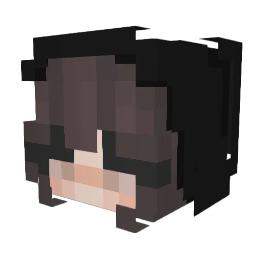 Jessica_pb Minecraft avatar head, 3D render