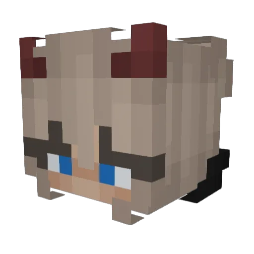 JessicaaMariee Minecraft avatar head, 3D render