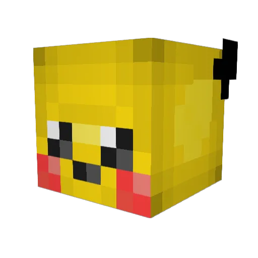Jessiccaaah Minecraft avatar head, 3D render